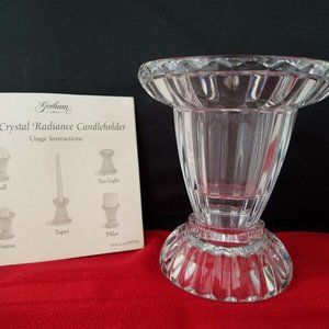 Gorham Crystal Radiance Candleholder 3-3/4"H